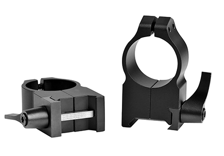 [656813000746] Warne 203LM Vertical Rings Maxima Matte Black 1" Extra High Quick Detach 0 MOA