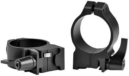 [656813010578] Warne 14RLM Ruger Maxima Matte Black 30mm Medium Quick Detach 0 MOA