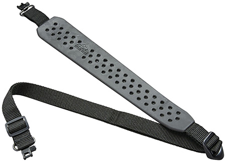 [051525000044] Butler Creek 81060 Comfort V- Grip Rifle Sling Black Rubber w/Nylon Strap Adjustable Design 1" QD Swivels