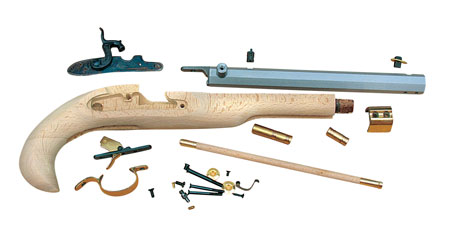 [040589018867] Traditions KPC50602 Kentucky Pistol Kit 50 Cal 10" Blued Sidelock Action