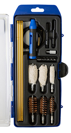 [761903381787] DAC GMSGHY GunMaster Universal Hybrid Cleaning Kit Multi-Gauge Shotgun/21 Pieces Black/Blue