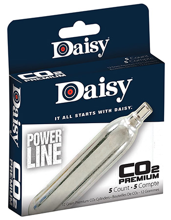 [039256075807] Daisy 997580611 Powerline CO2 Cylinder 12gram 5/Pack