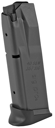[798681257850] Sig Sauer MAG20224312 SP2022  12rd 40S&W/357Sig For Sig Pro 2340/P2022/2009 Blued Steel