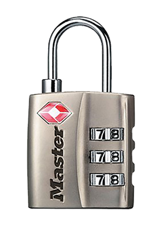 [071649221088] Master Lock 4680DNKL Combination Lock Resettable Open With Combination Nickel Steel