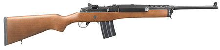 [736676058167] Ruger 5816 Mini-14 Ranch 5.56x45mm NATO 20+1 18.50" Barrel, Blued Alloy Steel, Hardwood Stock, Optics Ready