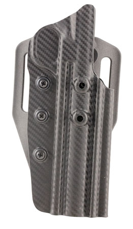 [879971007352] Tactical Solutions HOLBMH Trail-Lite High Ride OWB Black Carbon Fiber Thermoplastic Belt Slide Fits Browning Buck Mark Ambidextrous