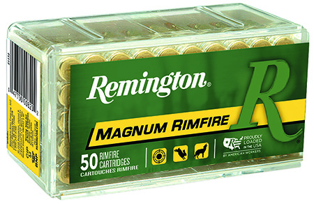 [047700008202] Remington Ammunition 21172 Magnum Rimfire  22WMR 40gr Pointed Soft Point 50 Per Box/40 Case