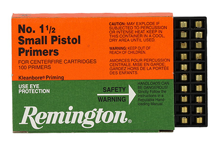 [047700095011] Remington Ammunition 22600 Centerfire Primers Reloading Small Pistol Multi Caliber Handgun