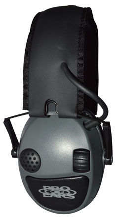[751710506619] Pro Ears PESILVER Silver 22 Electronic Muff 22 dB Over the Head Gray/Black Adult 1 Pair