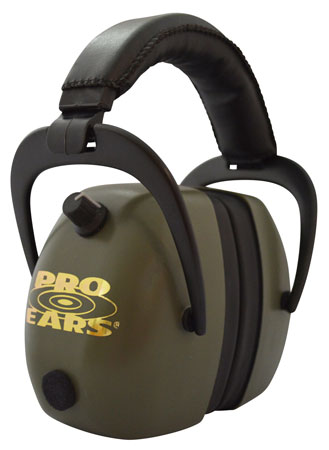 [751710506640] Pro Ears PEG2RMG Gold II 30 Electronic Muff 30 dB Over the Head Black/Green Adult 1 Pair