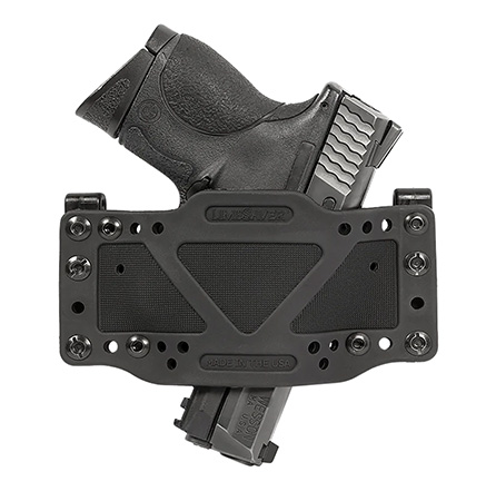 [697438125018] Limbsaver 12501 CrossTech  IWB/OWB Black Polymer Belt Clip Fits Universal Handgun Ambidextrous