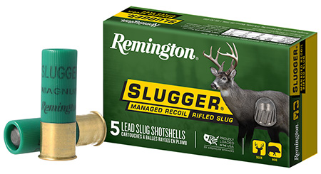 [047700336206] Remington Ammunition 20290 Slugger Managed-Recoil 12 Gauge 2.75" 1 oz Rifled Slug Shot 5 Per Box/20 Cs