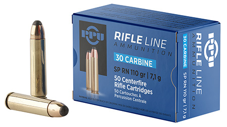 [8605003812418] PPU PP30S Standard Rifle  30Carbine 110gr Soft Point Round Nose 50 Per Box/10 Case