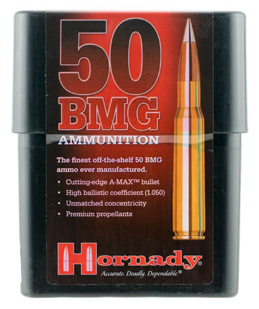 [090255382709] Hornady 8270 Match  50BMG 750gr Hornady A Max 10 Per Box/10 Case