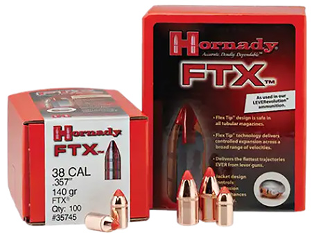 [090255351057] Hornady 35105 FTX  35 Cal .358 200 gr Flex Tip eXpanding 100 Per Box/ 15 Case
