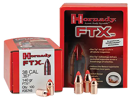 [090255452013] Hornady 45201 FTX  45 Cal .452 250 gr Flex Tip eXpanding 50 Per Box/ 25 Case