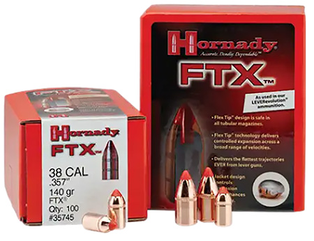 [090255452150] Hornady 45215 FTX  45 Cal .452 200 gr Flex Tip eXpanding 50 Per Box/ 25 Case