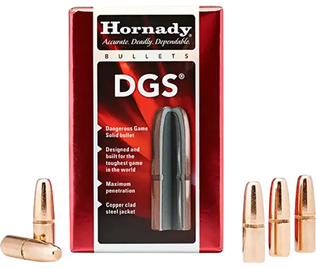 [090255247480] Hornady 4748 DGS  470 Cal .474 500 gr Dangerous Game Solid 50 Per Box/ 15 Case