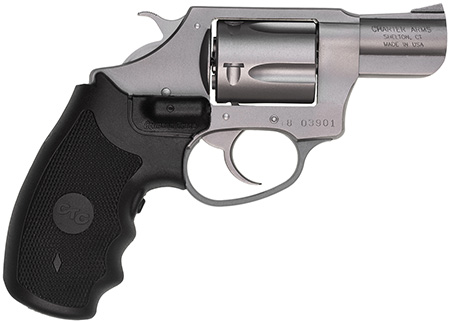 [678958738247] Charter Arms 73824 Undercover  Small 38 Special, 5 Shot 2" Matte Stainless Steel Barrel  &  Cylinder, Aluminum Frame w/Black Crimson Trace Laser Grip, Exposed Hammer