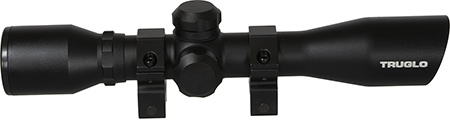[788130011492] TruGlo TG8504BD Compact  Black Anodized Matte Black 4x 32mm 1" Tube Diamond Reticle