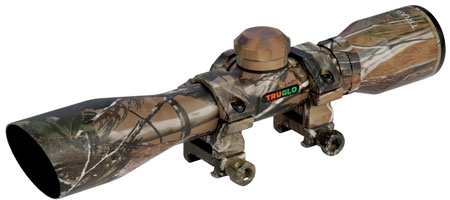 [788130011102] TruGlo TG8504CD Compact  Realtree APG 4x 32mm 1" Tube Diamond Reticle w/Rings