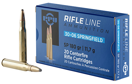 [8605003812531] PPU PP30063 Standard Rifle  30-06Springfield 180gr Soft Point 20 Per Box/10 Case