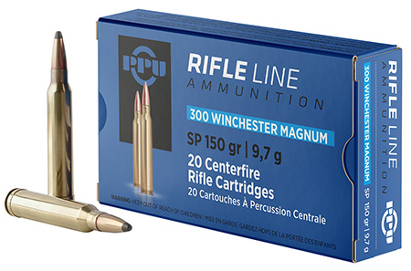 [8605003812548] PPU PP3001 Standard Rifle  300WinMag 150gr Soft Point 20 Per Box/10 Case