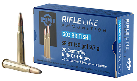 [8605003812579] PPU PP303S1 Standard Rifle  303British 150gr Soft Point Boat Tail 20 Per Box/10 Case
