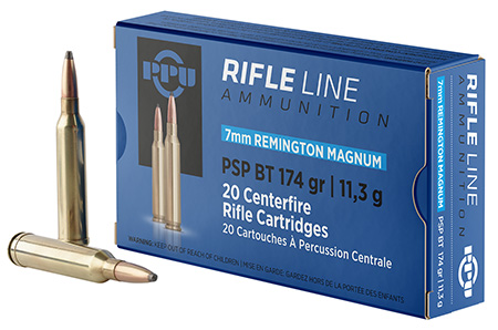 [8605003812685] PPU PP7RM2 Standard Rifle  7mmRemMag 174gr Pointed Soft Point Boat Tail 20 Per Box/10 Case