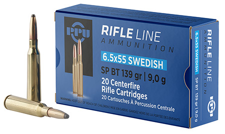 [8605003812722] PPU PP6SWS Metric Rifle  6.5x55Swedish 139gr Soft Point Boat Tail 20 Per Box/10 Case
