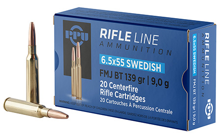 [8605003812715] PPU PP6SWF Metric Rifle  6.5x55Swedish 139gr Full Metal Jacket Boat Tail 20 Per Box/10 Case