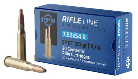 [8605003812890] PPU PP76254S Metric Rifle  7.62x54mmR 150gr Soft Point Boat Tail 20 Per Box/10 Case