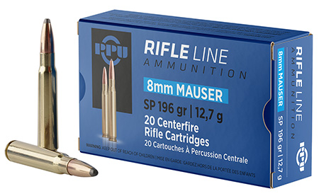 [8605003812913] PPU PP8S Metric Rifle  8mmMauser 196gr Soft Point 20 Per Box/10 Case
