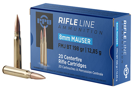 [8605003812920] PPU PP8F Metric Rifle  8mmMauser 198gr Full Metal Jacket Boat Tail 20 Per Box/10 Case