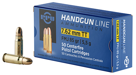 [8605003813194] PPU PPH7TF Handgun  7.62x25mmTokarev 85gr Full Metal Jacket 50 Per Box/10 Case