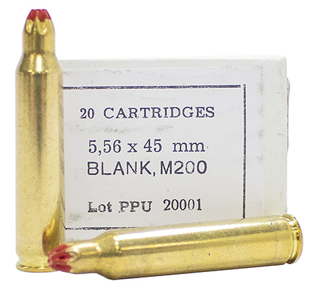 [8605003807155] PPU PPB556 Blank Ammo  5.56x45mmNATO 20 Per Box/100 Case