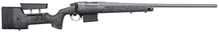 [043125065103] Bergara Rifles BPR2065MC Premier HMR Pro 6.5 Creedmoor 5+1 24" Threaded Barrel, Tactical Gray Cerakote,  Black with Gray Fleck Stock