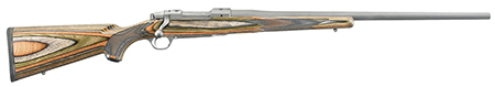 [736676171224] Ruger 17122 Hawkeye Predator Full Size 223 Rem 5+1 22" Matte Stainless Steel Barrel, Integral Scope Mounts Stainless Steel Receiver, Green Mountain Fixed Laminate Stock