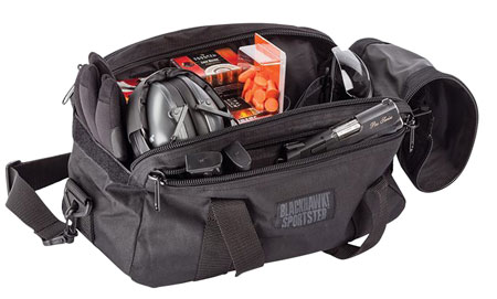 [648018126239] Blackhawk 74RB02BK Sportster  Black 600D Polyester Holds 2 Handguns