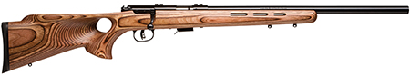 [062654962509] Savage Arms 96250 93R17 BTV Full Size 17 HMR 5+1 21" Matte Black Button Rifled Barrel, Matte Black Drilled  &  Tapped Carbon Steel Receiver, Natural Brown Monte Carlo Thumbhole Laminate Stock, Right Han