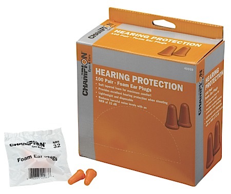 [076683409591] Champion Targets 40959 Molded Ear Plugs  32 dB In The Ear Contouring Orange Foam 100 Pair