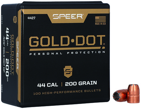 [076683044273] Speer 4427 Gold Dot Personal Protection 44Cal 200gr Hollow Point 50 Per Box/5 Case
