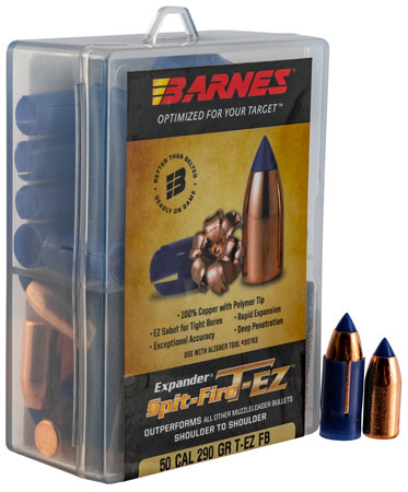 [716876451920] Barnes Bullets 30607 Spit-Fire T-EZ Muzzleloader 50 Spit-Fire T-EZ FB 290gr 24rd/Box