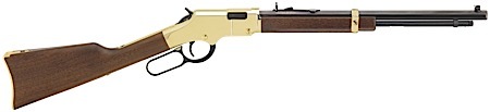 [619835016065] Henry H004Y Golden Boy  Youth 22 Short/ 22 Long/ 22 LR 12 LR/16 Short Capacity, 17" Barrel, Brasslite Metal Finish, American Walnut Stock, Right Hand