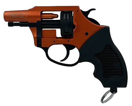 [678958822908] Charter Arms 82290 Pro 22  22 Blank, 6rd Orange Cerakote Frame, Black Rubber Grips