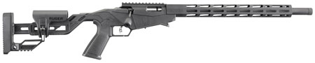 [736676084012] Ruger 8401 Precision Rimfire  Full Size 22 LR 10+1 18" Black Threaded Barrel, Black Hard Coat Anodized Aluminum Receiver w/ Picatinny Rail, 15" M-LOK Handguards, Black Synthetic Adj Quick-Fit Precisio