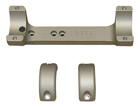 [879956000569] DNZ 10005 Game Reaper Scope Mount/Ring Combo Silver 1" Tube Fits TCA Impact/Triumph/Pro Hunter FX/Pro Hunter/Omega/Encore Rifle, Medium Rings