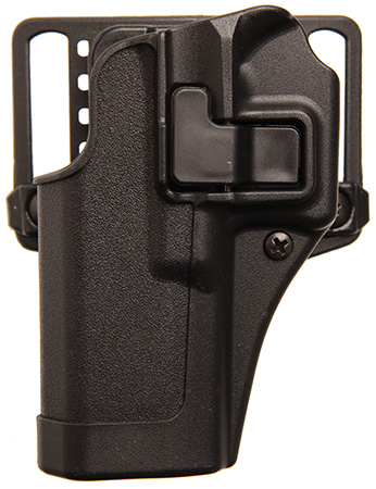 [648018058042] Blackhawk 410525BKL Serpa CQC  OWB Size 25 Matte Black Polymer Belt Loop/Paddle Fits S&W M & P/SD Left Hand