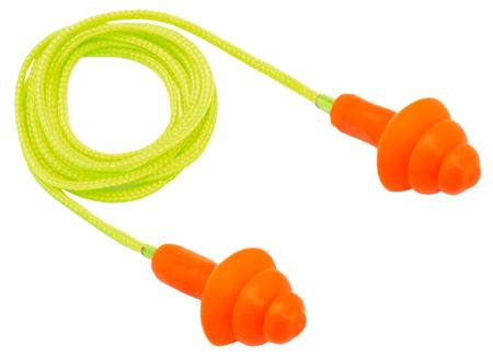 [811907026662] Pyramex RP3001 Reusable Earplugs  Polymer 24 dB Behind The Neck Orange/Yellow Adult 50 Pair