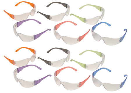 [814992000562] Pyramex S4110SMP Intruder Glasses Adult Clear Lens Anti-Scratch Polycarbonate 12 Pair
